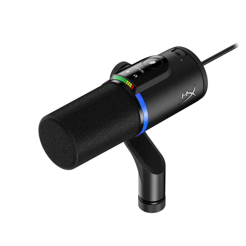 Microfon HP HyperX FlipCast, lungime cablu 3m, continut pachet: Cablu USB-C la USB-C, adaptor USB-C la USB-A, adaptor de la 3/8 inch la 5/8 inch, QSG.