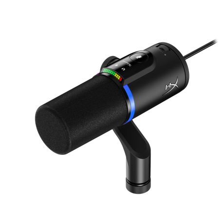 Microfon HP HyperX FlipCast, lungime cablu 3m, continut pachet: Cablu USB-C la USB-C, adaptor USB-C la USB-A, adaptor de la 3/8 inch la 5/8 inch, QSG.