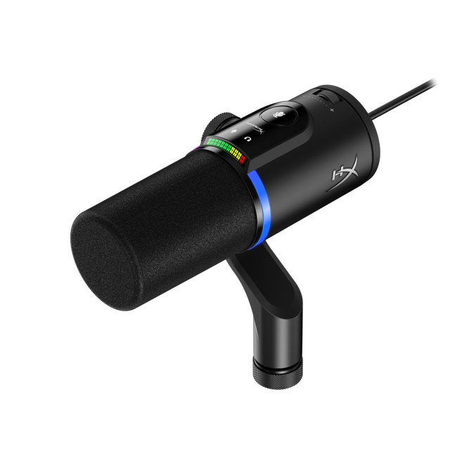 Microfon HP HyperX FlipCast, lungime cablu 3m, continut pachet: Cablu USB-C la USB-C, adaptor USB-C la USB-A, adaptor de la 3/8 inch la 5/8 inch, QSG.