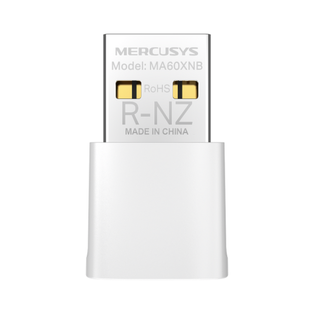 AX900 Nano Wi-Fi 6 Bluetooth USB Adapter SPEED: 287 Mbps at 2.4 GHz + 600 Mbps at 5 GHz SPEC: Internal Antenna, USB 2.0 FEATURE: MU-MIMO, OFDMA, WPA3, Bluetooth 5.3