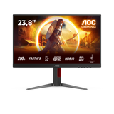 Monitor AOC 23.8" 24G4HA, Diagonal (inch): 23.8, Diagonal (cm): 60, Aspect ratio: 16:9, Panel: Fast IPS, Resolution: 1920x1080, Refresh Rate: 200Hz, Response time GtG: 1ms, Response time MPRT: 0.5ms, Brightness (max): 300 cd/m², Contrast (static) : 1000:1, Contrast (dynamic): 80M:1, Viewing angle