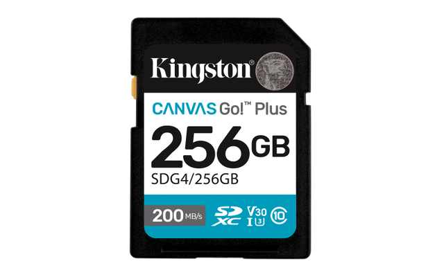 Card de Memorie SD Kingston 256GB Canvas GO PLUS CL10