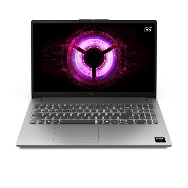 Notebook Gaming Lenovo LOQ 15ARP10E, cu procesor AMD Ryzen 7 170, 15.6'' IPS, 16 GB DDR5, 512 GB, NVIDIA GeForce RTX 3050, 6GB GDDR6, Fr OS