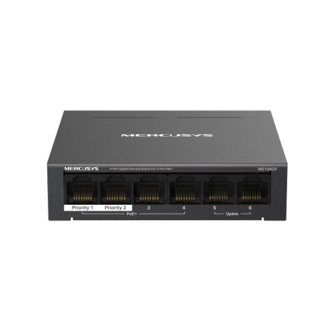 Ethernet Switch MERCUSYS MS106GP, Gigabit, Poe
