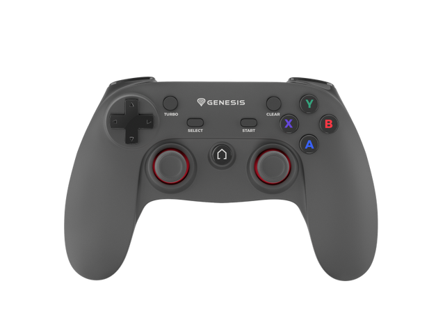 Controller wireless Genesis Mangan PV56, interfata 2.4 GHz, numar butoane 12, capacitate baterie 600 mAh, compatibilitate PC, PS3, negru