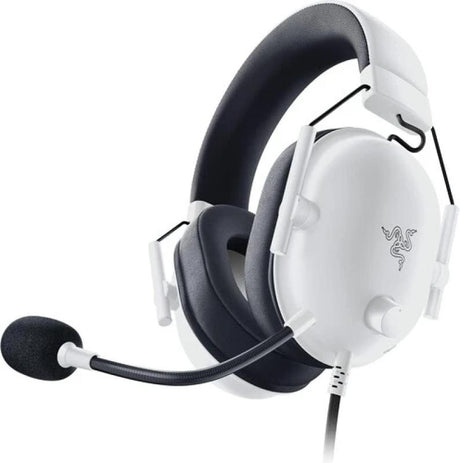Casti Razer Blackshark V2 X cu fir XBOX Licensed, frecventa 12 Hz – 28 kHz,sensibilitate 100 dB, izolare fonica pasiva, frecventa de raspuns microfon: 100 Hz – 10 kHz, interfata jack 3.5 mm, alb