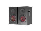 Sistem audio Genesis HELIUM 200 2.0, interfata mini jack 3.5 mm, putere maxima RMS 20 W, diametru difuzoare 76,2 mm, negru