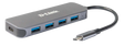 Hub D-Link USB 5 in 1, 4 porturi + 1 port USB-C cu power delivery