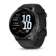 Garmin Venu 4. Display diagonal: 3.56 cm (1.4"), Display technology: AMOLED, Display resolution: 454 x 454 pixels, Touchscreen. Flash memory: 8 GB. Wi-Fi. GPS (satellite). Weight: 38 g. Band material: Silicone, Band colour: Black