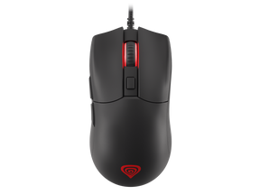 Mouse gaming cu fir Genesis Krypton 750, senzor optic Pixart PAW3333, interfata USB, rezolutie maxima 8000 DPI, numar butoane programabile 6, iluminare RGB, switch mecanic Huano, alb