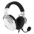 Casti gaming cu fir Hator Hypergang 3, material membrana compozit, frecventa raspuns 10Hz-44kHz, impendanta 32Ω, putere maxima 30mW, microfon detasabil unidirectional, sensibilitate -38 ±3dB, alb
