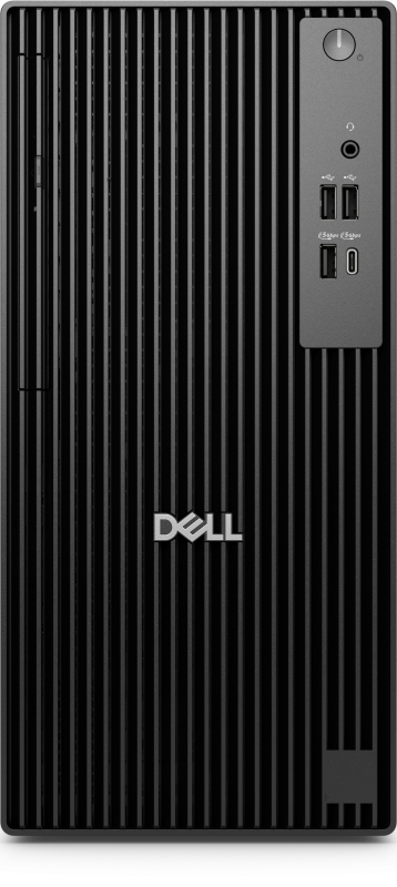 Dell Pro Tower (QCT1255), desktop tower chassis with TPM, 180W Bronze PSU, ENERGY STAR Qualified, EPEAT Silver with Climate+, AMD Ryzen 5 PRO 8600G processor (16 TOPS NPU, 6 cores, up to 5.0 GHz), Integrated Graphics, 16GB: 1 x 16 GB, DDR5, up to 4800 MT/s, non-ECC, 512GB SSD TLC, No Optical Drive