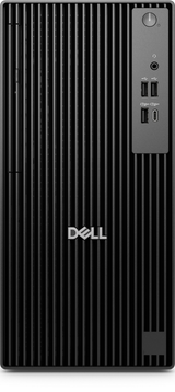 Dell Pro Tower (QCT1255), desktop tower chassis with TPM, 180W Bronze PSU, ENERGY STAR Qualified, EPEAT Silver with Climate+, AMD Ryzen 7 PRO 8700G processor (16 TOPS NPU, 8 cores, up to 5.1 GHz), Integrated Graphics, 16GB: 1 x 16 GB, DDR5, up to 4800 MT/s, non-ECC, 512GB SSD TLC, No Optical Drive