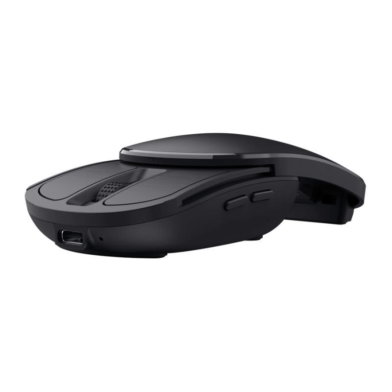Mouse Trust Zylo Pocket Foldable, rezolutie maxima 2400 DPI, negru