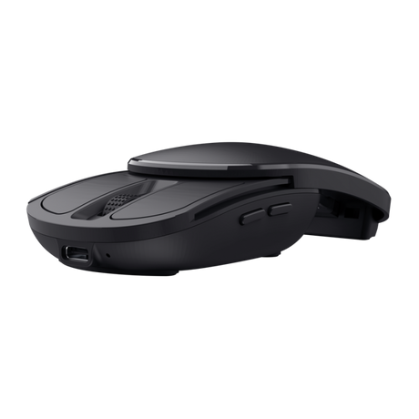 Mouse Trust Zylo Pocket Foldable, rezolutie maxima 2400 DPI, negru