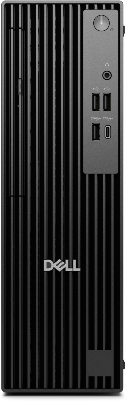 Dell Pro Slim QCS1255, 180W Bronze PSU, ENERGY STAR Qualified, EPEAT Silver with Climate+, AMD Ryzen(TM) 3 8300G (4 cores, up to 4.9GHz), Integrated Graphics, 8 GB: 1 x 8 GB, DDR5, up to 4800 MT/s, non-ECC, 512GB SSD, Internal speaker, Internal WiFi Antenna, No Optical Drive, MediaTek Wi-Fi 6