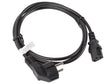 CEE 7/7->IEC 320 C13 POWER CORD 1.8M BLACK LANBERG