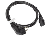 CEE 7/7->IEC 320 C13 POWER CORD 1.8M BLACK LANBERG