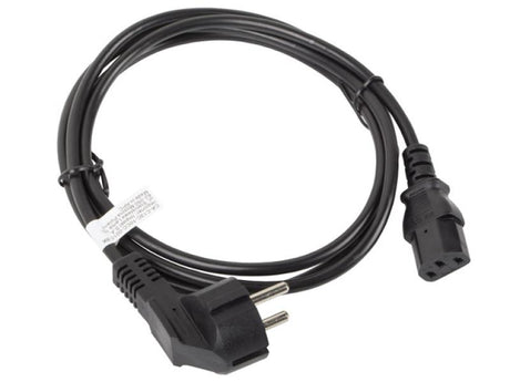 CEE 7/7->IEC 320 C13 POWER CORD 1.8M BLACK LANBERG