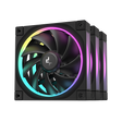 Ventilatoare DEEPCOOL FL12-3in1 120mm, CFM 55, presiune 2.82 mmAq, viteza de rotatie 500-2150 RPM +/- 10%