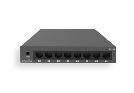 Switch Engenius Unmanaged Desktop 8-port GbE, standard wireless L1, capacitate switch 16 Gbps