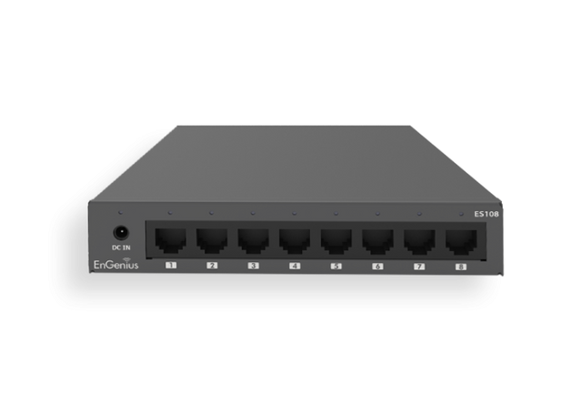 Switch Engenius Unmanaged Desktop 8-port GbE, standard wireless L1, capacitate switch 16 Gbps