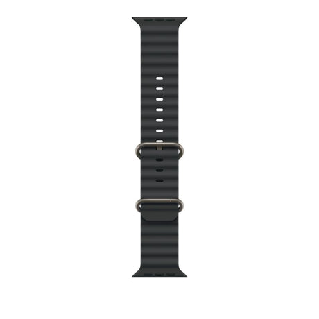 49mm Black Ocean Band - Natural Titanium Finish