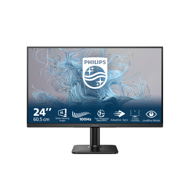 Monitor Consumer Philips 24E2N1100LB/00, 24", 1920 x 1080 pixeli, Black, 3 ani Garantie