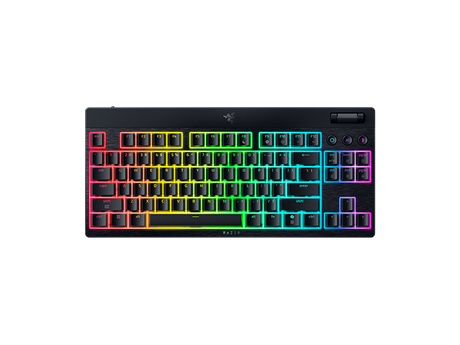 Tastatura mecanica wireless Razer Blackwidow V4 Low profile HyperSpeed TKL, switch Razer™ Low-profile Mechanical Switches (Yellow Linear Switch), 110 taste, iluminare Razer™ Chroma RGB, negru