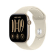 Apple Watch Series 12 GPS + Cellular 42mm Light Gold Aluminium Case with Sand Sport Band - S/M