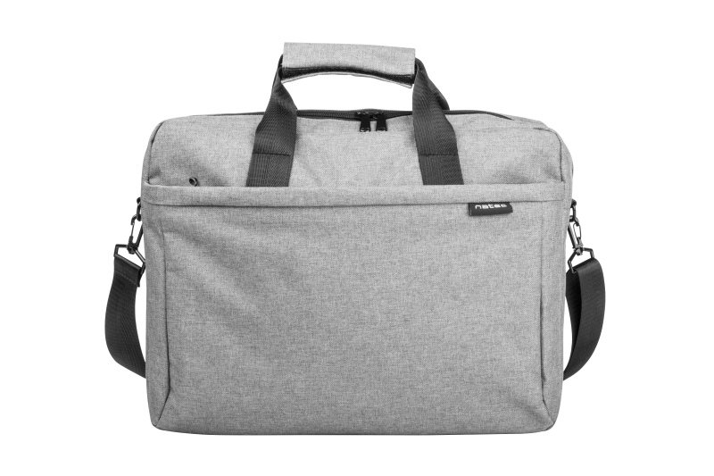 Geanta laptop Natec Mustela, compatibilitate dimensiune laptop 15.6", 3 compartimente, material Polyester 600D, gri