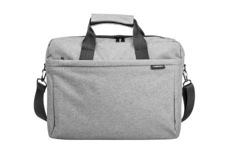 Geanta laptop Natec Mustela, compatibilitate dimensiune laptop 15.6", 3 compartimente, material Polyester 600D, gri