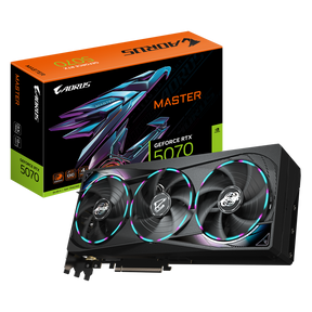 Placa Video GIGABYTE AORUS GEFORCE RTX 5070 MASTER 12GB GDDR7 192 bit, PCIE 5.0, 3x DP 1x HDMI