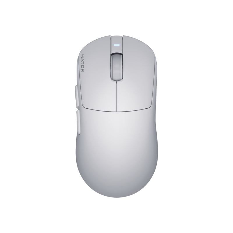 Mouse wireless Hator Quasar 3S ULTIMA 8K, senzor PixArt PAW3950, switch HATOR® Optical 100M, conectivitate 2.4GHz, bluetooth si USB, polling rate pana la 8000Hz, rezolutie maxima 30000 DPI, capacitate baterie 300 mAh, durata de viata baterie in modul wireless pana la 100 ore, timp incarcare 2 ore