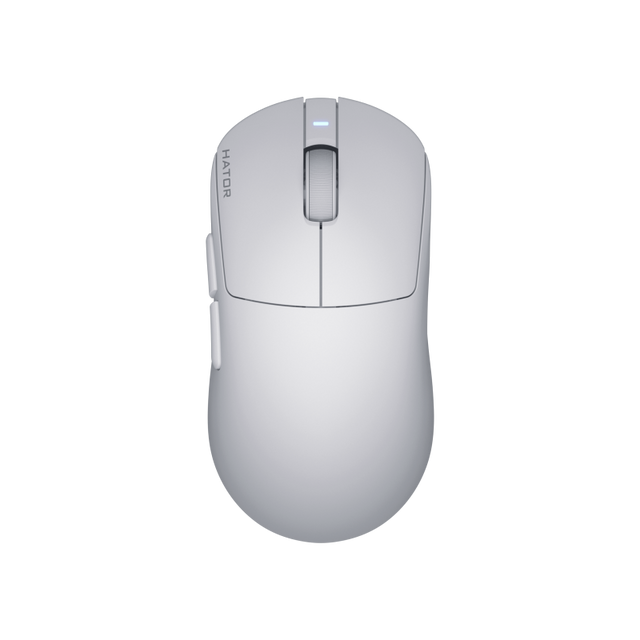 Mouse wireless Hator Quasar 3S ULTIMA 8K, senzor PixArt PAW3950, switch HATOR® Optical 100M, conectivitate 2.4GHz, bluetooth si USB, polling rate pana la 8000Hz, rezolutie maxima 30000 DPI, capacitate baterie 300 mAh, durata de viata baterie in modul wireless pana la 100 ore, timp incarcare 2 ore