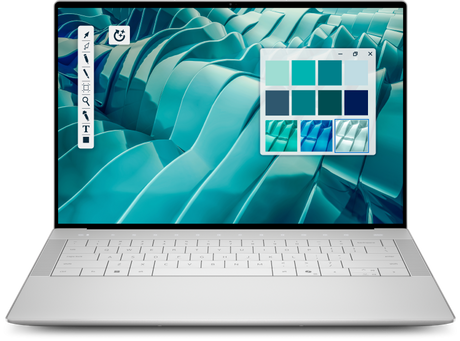 Dell 14 Premium DA14250, 14.5", Touch 3.2K OLED, 400 nit, 48-120Hz, InfinityEdge, Low Blue Light, Platinum, Intel(R) Core(TM) Ultra 7 255H (16 Cores, up to 5.1GHz Turbo), NVIDIA(R) GeForce RTX(TM) 4050, 6 GB GDDR6, 32GB, LPDDR5X, 8400MT/s,dual channel, 1TB M.2 PCIe NVMe Solid State Drive, Intel(R)