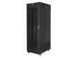 Cabinet rack Lanberg Free standing, size 19", ITC 27U, maximum static load 1200 kg, LCD panel, 6 slot uri pentru ventilatoare, greutate 111 kg, negru