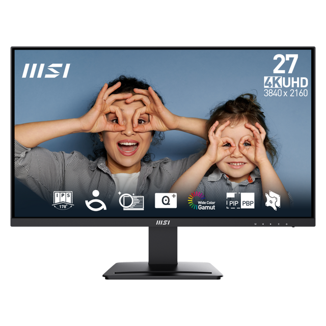 Monitor Consumer MSI PRO MP273U, 27", 3840 x 2160 pixeli, Black, 2 ani Garantie