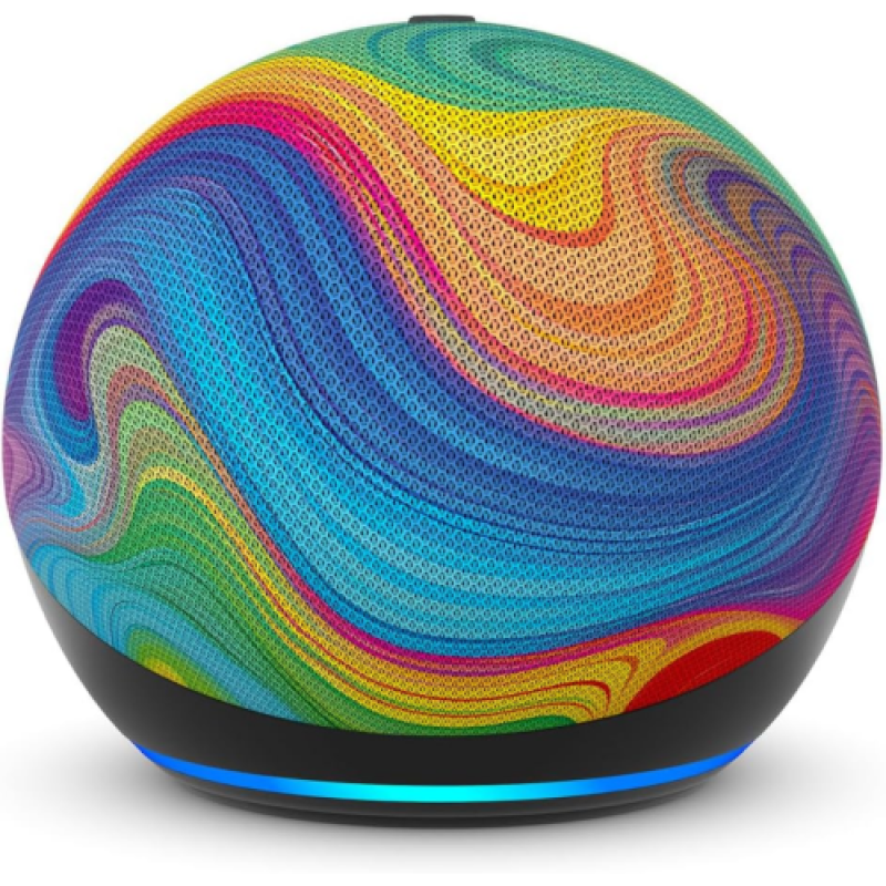 Amazon Echo Dot Kids (5th Gen) Smart Speaker with Alexa – Rainbow Swirl