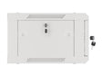 Dulap rack de perete 19", 4U, 600x450 mm, usa din sticla, gri, V2