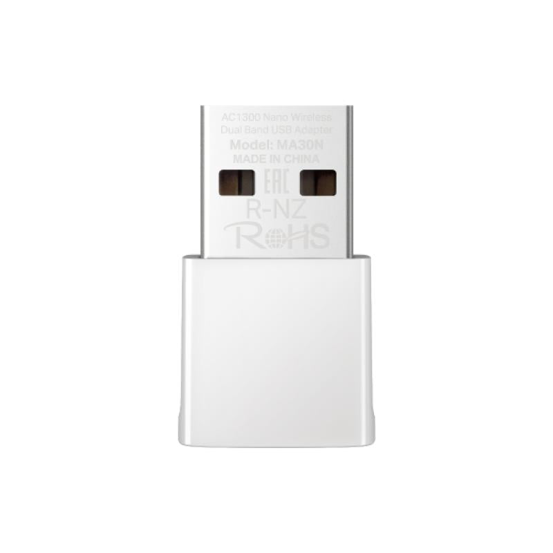 Adaptor Mercusys AC1300 Nano Wireless Dual Band USB, viteza: 400 Mbps at 2.4 GHz + 867 Mbps la 5 GHz, Internal Antennas, USB 2.0