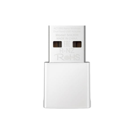 Adaptor Mercusys AC1300 Nano Wireless Dual Band USB, viteza: 400 Mbps at 2.4 GHz + 867 Mbps la 5 GHz, Internal Antennas, USB 2.0