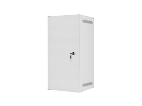 Dulap rack 10" perete 12U / 280x310 pentru auto-asamblare, cu ușă metalică, gri  (flat pack)