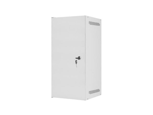 Dulap rack 10" perete 12U / 280x310 pentru auto-asamblare, cu ușă metalică, gri  (flat pack)