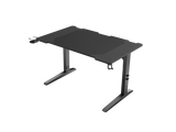 Birou gaming Genesis Holm Modular 120, material metal MDF, reglabil pe inaltime 70 - 90 cm, iluminare RGB, management cabluri, negru