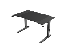 Birou gaming Genesis Holm Modular 120, material metal MDF, reglabil pe inaltime 70 - 90 cm, iluminare RGB, management cabluri, negru