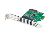 Placă PCI Express x1  4x USB-A 3.1 Gen1 low-profile