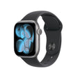 Apple Watch Series 11 GPS + Cellular 42mm Space Grey Aluminium Case with Black Sport Band - M/L
