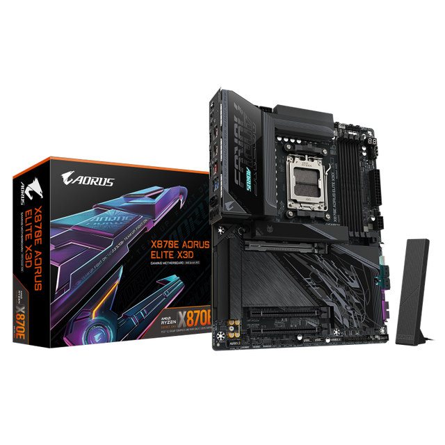 Placa de baza Gigabyte X870E AORUS ELITE X3D, Socket AM5, DDR5, ATX