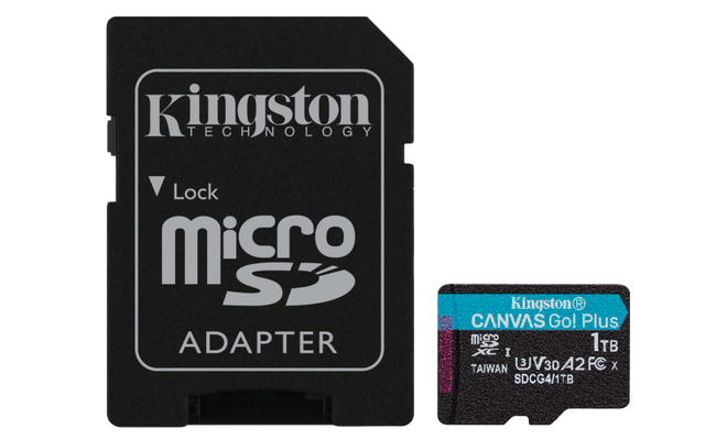 Card de Memorie MicroSDXC Kingston,1TB,Canvas GO Plus ,Cu Adaptor
